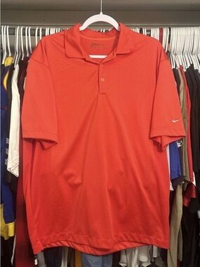 Nike Men’s Orange Performance Polo Shirt